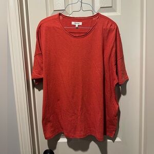 Madewell Women's Short Sleeve Tee in Burnt Orange